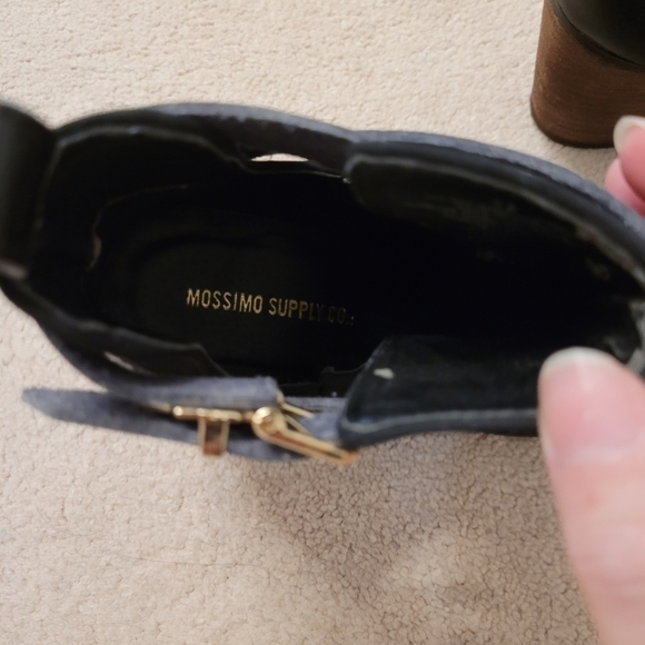 Black Chunky Heel Ankle Boots - Picture 9 of 11